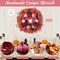 Fall decorations Fall Wreaths for Front Doors, 18-Inch Autumn Wreath with Fake Flowers. Pumpkins, Maple Leaves, and Fall Wreaths for Front Door Outdoor Thanksgiving Decor
